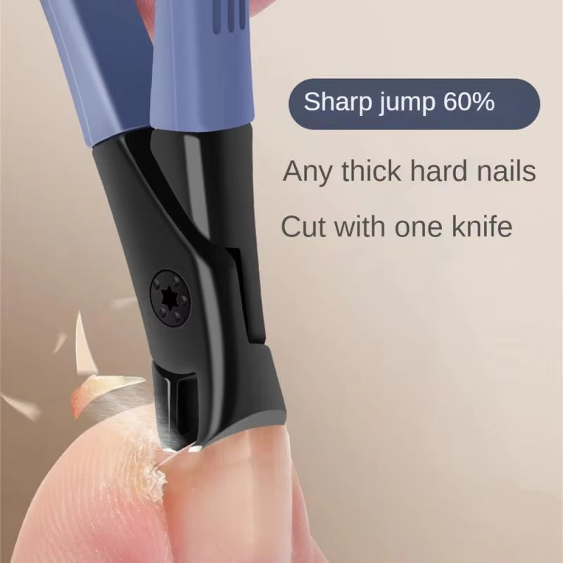 Anti-Splash Nail Clippers for Thick & Hard Nails