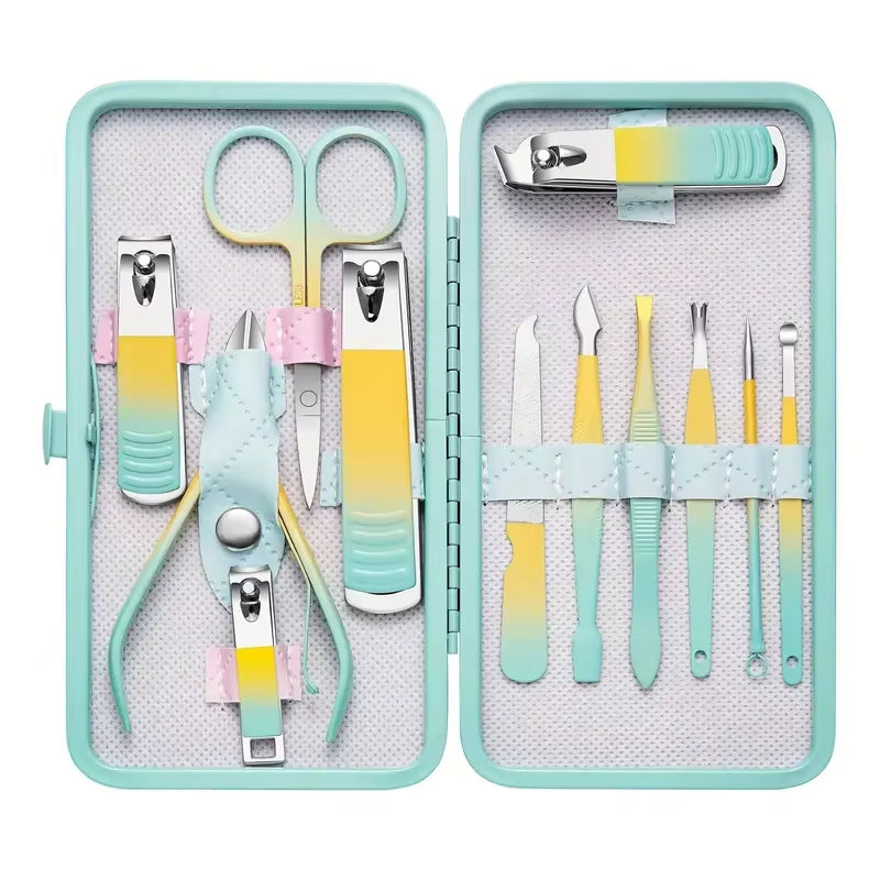 18-Piece Stainless Steel Manicure & Pedicure Kit