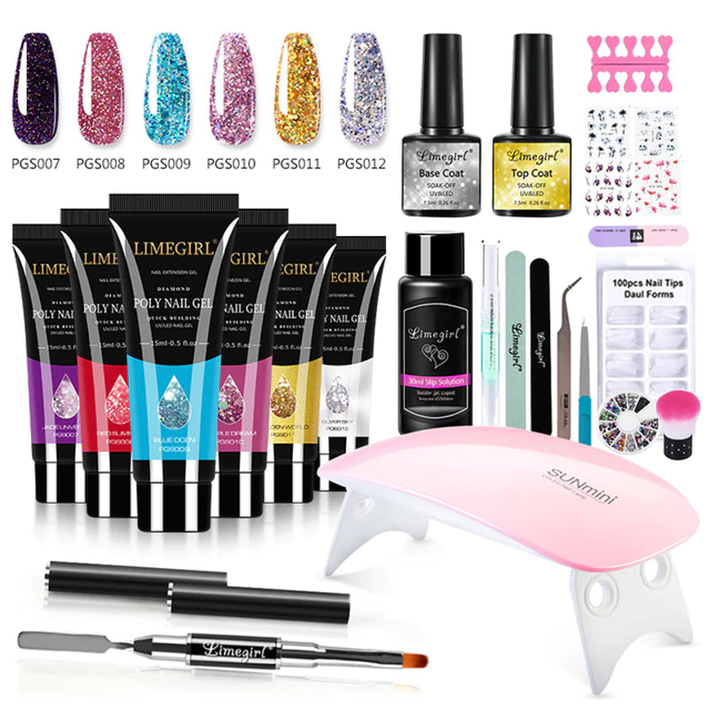 All-in-One Nail Kit: Lamp, Drill, Gel, Polish & Tools for Nail Art