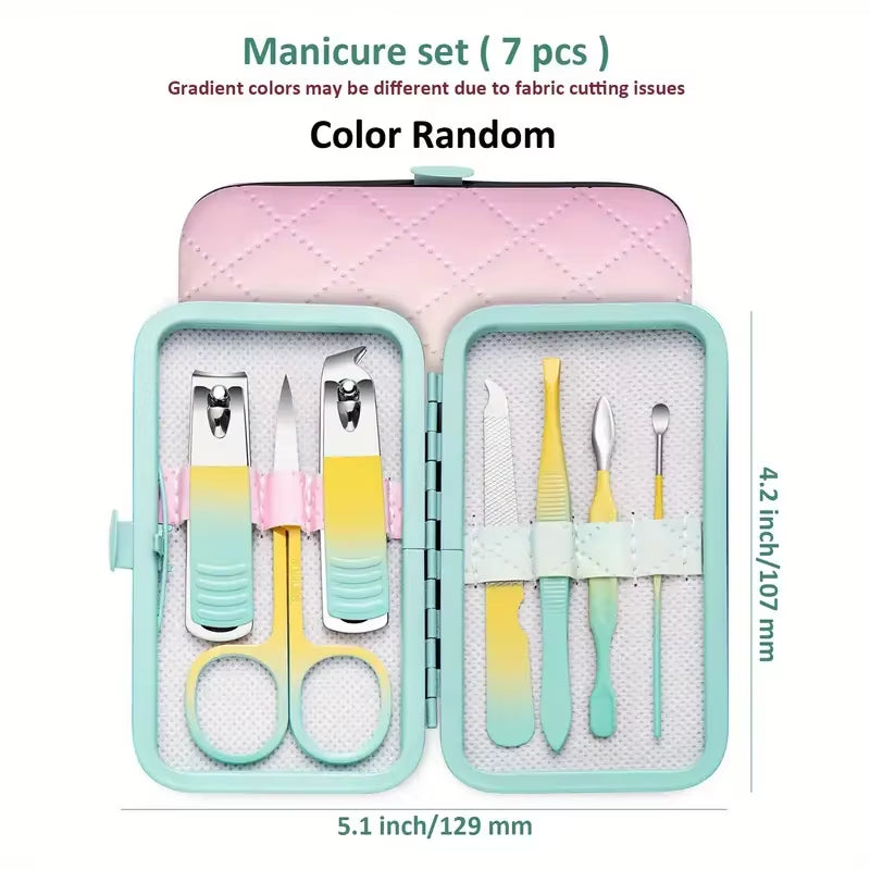 18-Piece Stainless Steel Manicure & Pedicure Kit